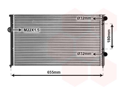 VAN WEZEL Radiators, Motora dzesēšanas sistēma 58002102